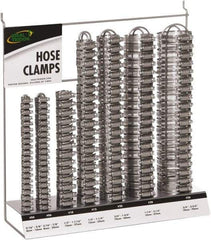 IDEAL TRIDON - 130 Piece, 5/16 to 2-3/4" Diam, Worm Drive Clamp Set - 20 Micro 6, 10 Size 10 20 Size 12, 20 Size 20, 20 Size 28, 20 Size 36, 20 Micro 4 - Top Tool & Supply