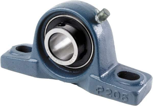 Tritan - 1-7/16" ID, 6.5748" OAL x 3.6614" OAH Pillow Block - 3,440 Lb Static Cap, 5,778 Lb Dyn Cap, 5" Btw Mnt Hole Ctrs, 1-7/8" Base-to-Ctr Ht, Cast Iron/Steel - Top Tool & Supply