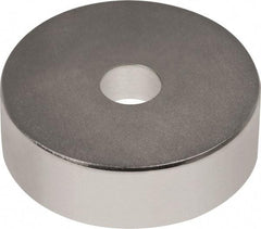 Mag-Mate - 3/4" Long x 3/4" Diam x 1/8" High, 1 Mounting Hole, 12 Poles, Ring Neodymium Rare Earth Holding Magnet - 8.2 Lb Average & 16.3 Lb Max Pull Force, 1/8 Mounting Hole, Through Hole Style, 180°F Max Operating Temp - Top Tool & Supply