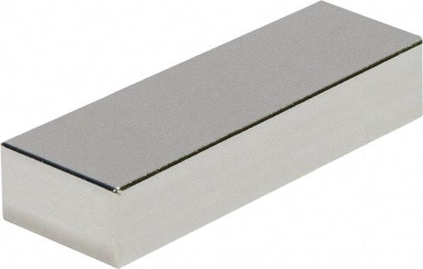 Mag-Mate - 1-1/2" Long x 1-1/2" Wide x 3/16" High, 35 Poles, Rectangular Neodymium Rare Earth Holding Magnet - 32.4 Lb Average & 64.8 Lb Max Pull Force, 180°F Max Operating Temp - Top Tool & Supply