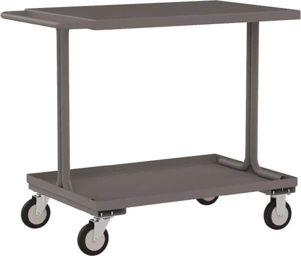 Jamco - 1,200 Lb Capacity, 48" Wide x 24" Long x 39" High Service Cart - 2 Shelf, Steel - Top Tool & Supply