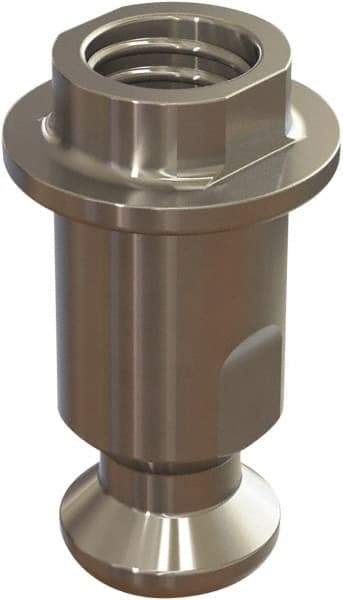 Jergens - M5 Round Head Hardened Steel Clamp Cylinder Pressure Point - For ZPS, 10mm High x 10mm Wide - Top Tool & Supply