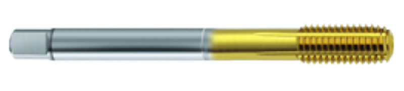 M14 x 1.00 Dia. - 6HX - 5 FL - Cobalt Semi-Bott Tap-TiN FORM-C DIN 374 - Top Tool & Supply