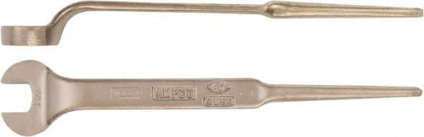 Ampco - 34mm Nonsparking Standard Spud Handle Open End Wrench - Single End, Plain Finish - Top Tool & Supply