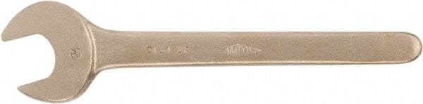 Ampco - 100mm Nonsparking Standard Open End Wrench - Single End, Plain Finish - Top Tool & Supply