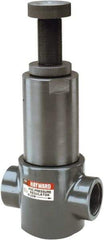 Hayward - 1/2" Pipe, Threaded Ends, PVC Pressure Regulating Valve - FPM Seal, 5 to 75 psi - Top Tool & Supply