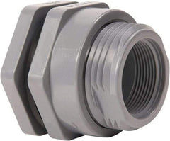 Hayward - 1" CPVC Plastic Pipe Bulkhead Tank Adapter - Schedule 80, Socket x Thread End Connections - Top Tool & Supply