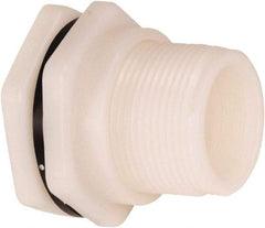 Hayward - 2" Polypropylene Plastic Pipe Bulkhead Tank Adapter - Schedule 80, Thread x Thread End Connections - Top Tool & Supply