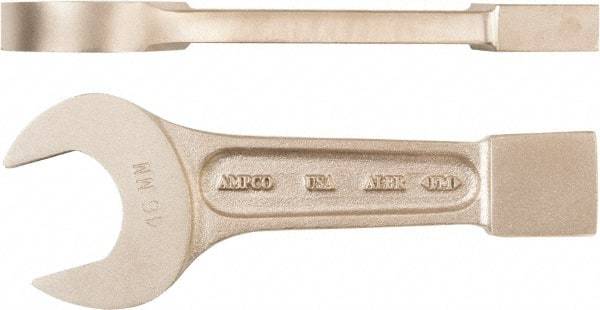 Ampco - 4-5/8" Nonsparking Standard Striking Open End Wrench - Single End, Plain Finish - Top Tool & Supply