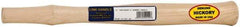 Made in USA - 14" Long Replacement Handle for Blacksmith Hammers - 7/8" Eye Length x 5/8" Eye Width, Hickory, 1-1/2 to 2-1/2 Lb Capacity, Material Grade Type A - Top Tool & Supply