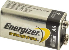 Energizer - Size 9V, Alkaline, 72 Pack, Standard Battery - 9 Volts, Miniature Snap Terminal, 6LR61, ANSI, IEC Regulated - Top Tool & Supply