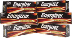 Energizer - Size AA, Alkaline, 144 Pack, Standard Battery - 1.5 Volts, Flat Terminal, LR6, ANSI, IEC Regulated - Top Tool & Supply