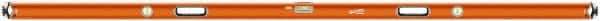 SAVAGE by SWANSON - 96" Long 3 Vial Box Beam Level - Aluminum, Orange - Top Tool & Supply