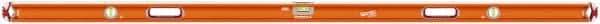 SAVAGE by SWANSON - Magnetic 78" Long 3 Vial Box Beam Level - Aluminum, Orange - Top Tool & Supply