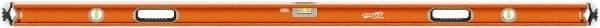 SAVAGE by SWANSON - 72" Long 3 Vial Box Beam Level - Aluminum, Orange - Top Tool & Supply