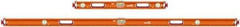 SAVAGE by SWANSON - Magnetic 32" & 78" Long 3 Vial Box Beam Level - Aluminum, Orange - Top Tool & Supply