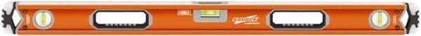 SAVAGE by SWANSON - 36" Long 3 Vial Box Beam Level - Aluminum, Orange - Top Tool & Supply