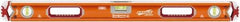 SAVAGE by SWANSON - Magnetic 32" Long 3 Vial Box Beam Level - Aluminum, Orange - Top Tool & Supply