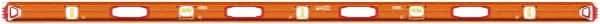 SAVAGE by SWANSON - Magnetic 78" Long 3 Vial I-Beam Level - Aluminum, Orange - Top Tool & Supply