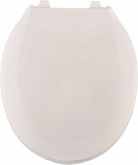 CENTOCO - 16-3/4 Inch Long, 2 Inch Inside Width, Polypropylene, Regular, Closed Front with Cover, Toilet Seat - 14 Inch Outside Width, Commercial, Hotel-Motel, Institutional Installation, White - Top Tool & Supply