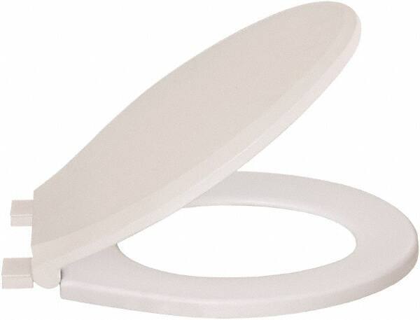 CENTOCO - 16-3/4 Inch Long, 1-3/4 Inch Inside Width, Polypropylene, Regular, Closed Front with Cover, Toilet Seat - 14 Inch Outside Width, Residential Installation, White - Top Tool & Supply