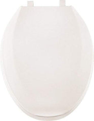 CENTOCO - 18.9 Inch Long, 2 Inch Inside Width, Polypropylene, Elongated, Closed Front with Cover, Toilet Seat - 14 Inch Outside Width, Residential, Commercial, Health Care, Industrial, Institutional Installation, White - Top Tool & Supply