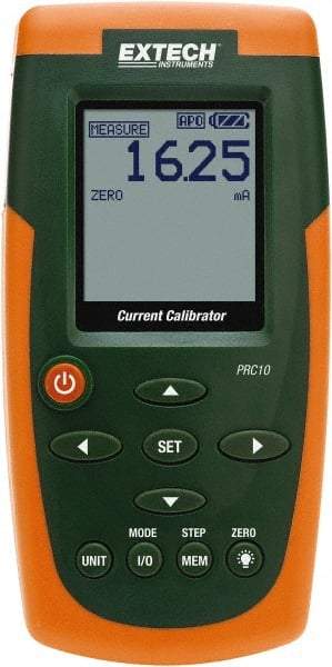 Extech - 24 VDC Max Voltage, Current Calibrator - LCD Display, +/-0.01% Basic DC Accuracy, AA and AC Adapter Power Supply - Top Tool & Supply