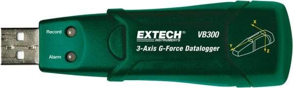 Extech - USB Datalogger - 3.6 Volt Lithium Battery, 18G 3-AXIS - Top Tool & Supply