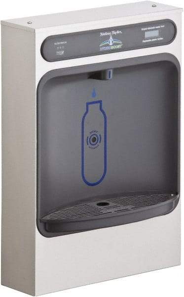 Halsey Taylor - 8 GPH Cooling Capacity Surface Mount Water Cooler & Fountain - Bottle Filling, 20 to 105 psi, 0.20 hp, Stainless Steel - Top Tool & Supply