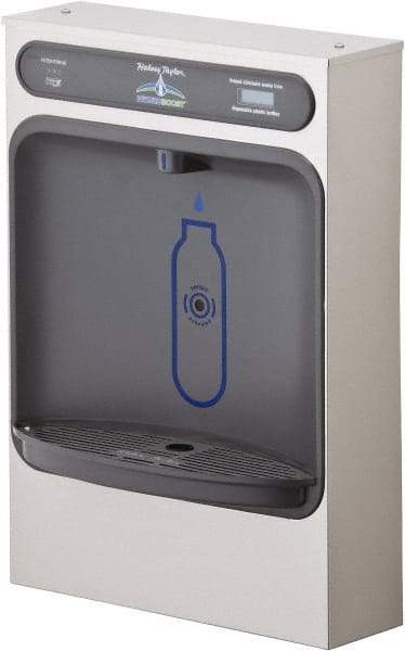 Halsey Taylor - 8 GPH Cooling Capacity Surface Mount Water Cooler & Fountain - Bottle Filling, 20 to 105 psi, 0.20 hp, Stainless Steel - Top Tool & Supply