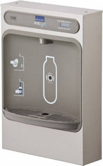 Halsey Taylor - 8 GPH Cooling Capacity Surface Mount Water Cooler & Fountain - Bottle Filling, 20 to 105 psi, 0.20 hp, Stainless Steel - Top Tool & Supply