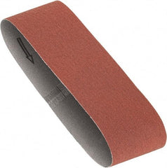 Porter-Cable - 3" Wide x 18" OAL, 80 Grit, Aluminum Oxide Abrasive Belt - Aluminum Oxide, Medium, Coated, X Weighted Cloth Backing, Dry - Top Tool & Supply