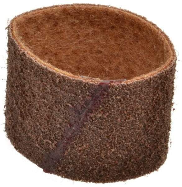 Brite Star - 3" Wide x 10-11/16" OAL, 80 Grit, Aluminum Oxide Abrasive Belt - Aluminum Oxide, Coarse, Nonwoven, Series SC-BS - Top Tool & Supply