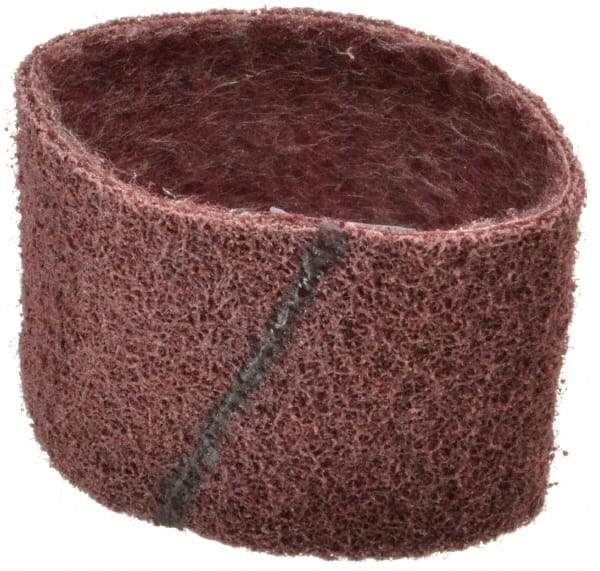 Brite Star - 3" Wide x 10-11/16" OAL, 120 Grit, Aluminum Oxide Abrasive Belt - Aluminum Oxide, Medium, Nonwoven, Series SC-BS - Top Tool & Supply