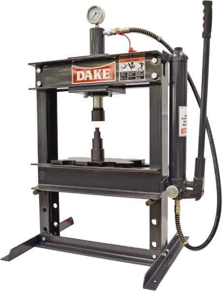 Dake - 10 Ton Hydraulic Shop Press - 6 Inch Stroke - Top Tool & Supply