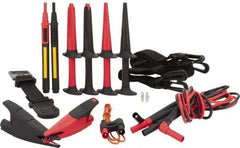 Fluke - 8 Piece, Test Lead Set - 600 Volt Max - Top Tool & Supply