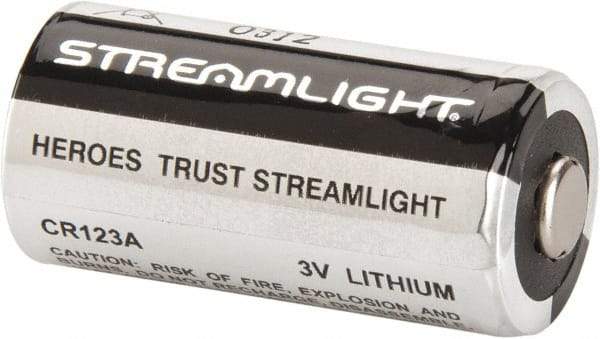 Streamlight - Size CR123A, Lithium, 400 Pack, Standard Battery - 3 Volts - Top Tool & Supply