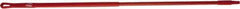 Vikan - 52 x 1" Fiberglass Squeegee Handle - European Threaded Connection, Red - Top Tool & Supply