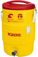 Igloo - 5 Gal Beverage Cooler - Plastic, Yellow/Red - Top Tool & Supply