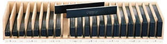 Suburban Tool - 44 Piece, 6 Inch Long Tool Steel Parallel Set - 1/2 to 1-13/16 Inch High, 1/4 to 1/4 Inch Thick, 55-62 RC Hardness, Sold as 22 Pair - Top Tool & Supply