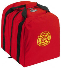 Ergodyne - 0 Pocket, 5400 Cubic Inch, 1000D Nylon Empty Gear Bag - 18 Inch Wide x 15 Inch Deep x 20 Inch High, Red, Fire and Rescue Logo, Model No. 5063 - Top Tool & Supply