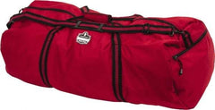 Ergodyne - 2 Pocket, 6,300 Cubic Inch, 600D Nylon Empty Duffel Bag - 36 Inch Wide x 15 Inch Deep x 15 Inch High, Red, Model No. 5020 - Top Tool & Supply