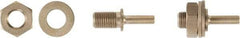 Ampco - 1/2" Arbor Hole Drive Arbor - For 6" Wheel Brushes, Attached Spindle - Top Tool & Supply