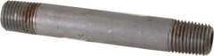 Value Collection - Schedule 80, 1/4" Diam x 3-1/2" Long Black Pipe Nipple - Threaded - Top Tool & Supply