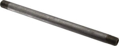 Value Collection - Schedule 80, 1/4" Diam x 8" Long Black Pipe Nipple - Threaded - Top Tool & Supply