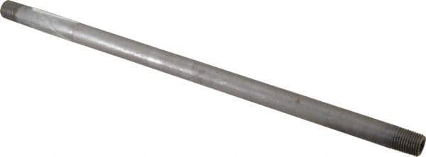 Value Collection - Schedule 80, 1/4" Diam x 12" Long Black Pipe Nipple - Threaded - Top Tool & Supply