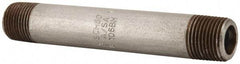 Value Collection - Schedule 80, 3/8" Diam x 4" Long Black Pipe Nipple - Threaded - Top Tool & Supply