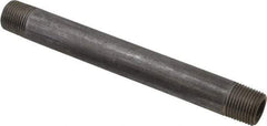 Value Collection - Schedule 80, 3/8" Diam x 5-1/2" Long Black Pipe Nipple - Threaded - Top Tool & Supply