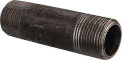 Value Collection - Schedule 80, 1" Diam x 4" Long Black Pipe Nipple - Threaded - Top Tool & Supply