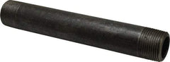 Value Collection - Schedule 80, 1" Diam x 8" Long Black Pipe Nipple - Threaded - Top Tool & Supply